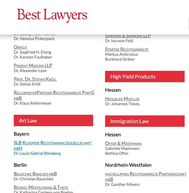 Offer & Mastmann Listing Best Lawyer